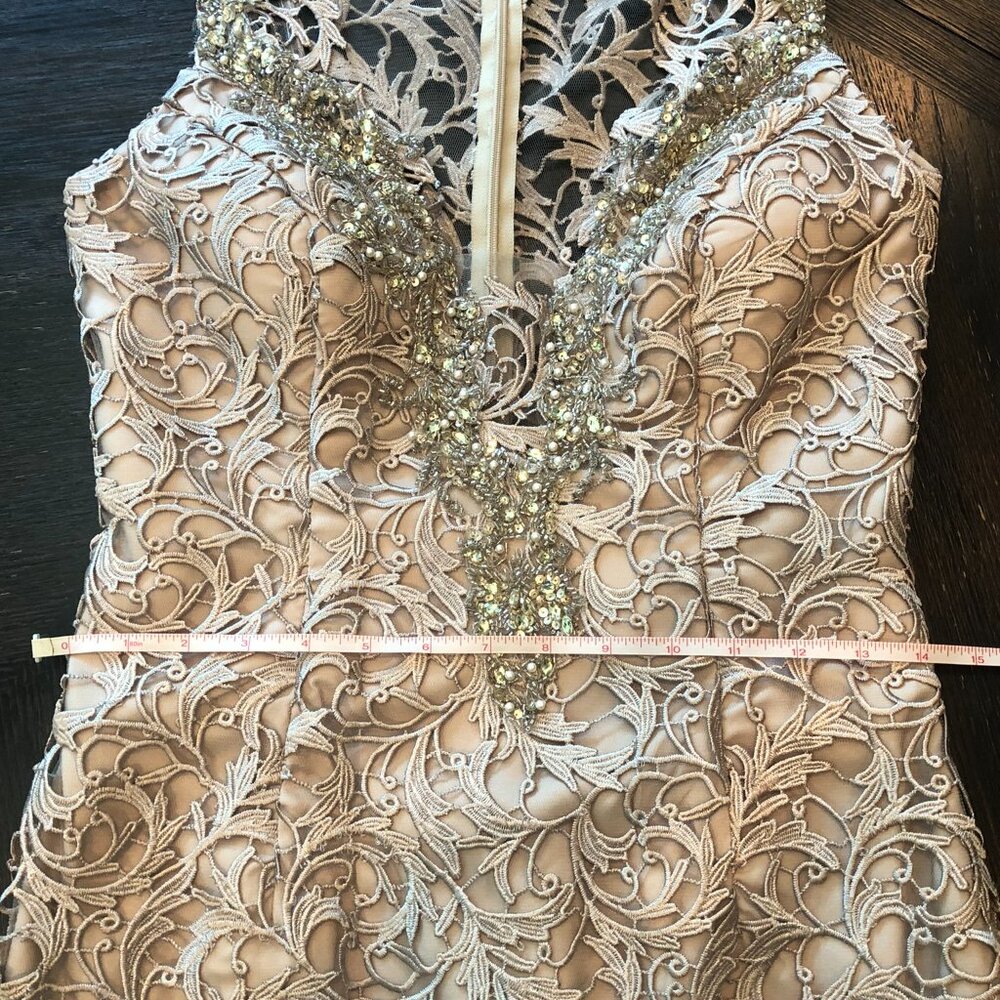 ALBERTO MAKALI Embroidered Lace Women Dress Wedding Cocktail/Party - Size 4